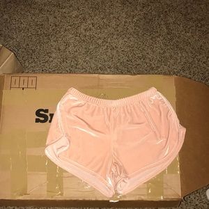 Pink Velvet Brandy Melville Shorts